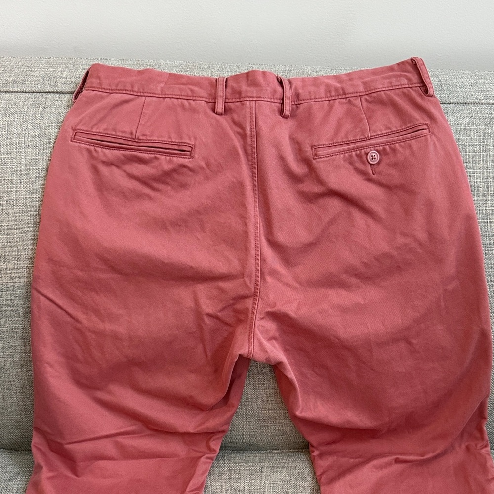 Vintage J Crew Men's Nantucket Red Pants - Urban Slim Fit Broken-in Chinos